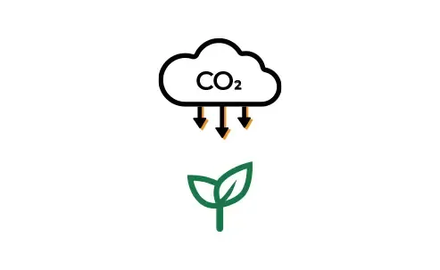 Lowers Carbon Footprint of FM Picto orange