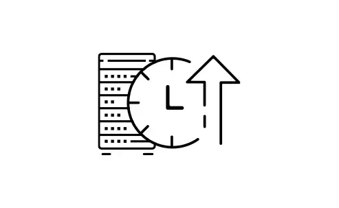 Maximizes Equipment Uptime b&w icon