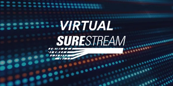 Virtual SureStream logo over graphics